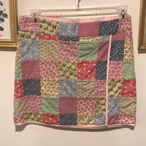 Vineyard vines patchwork print skirt